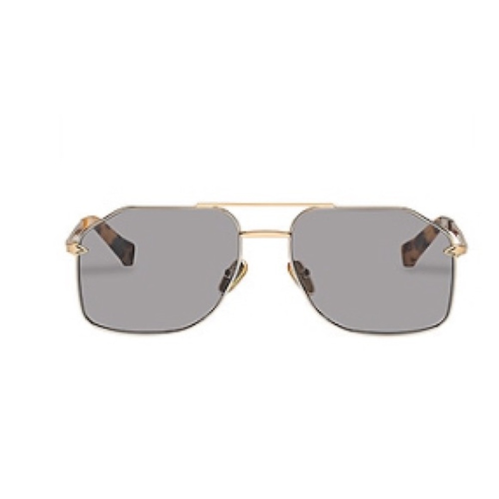 Karen Walker ‘Pampel’ mixed metal & smoke tint sunglasses
